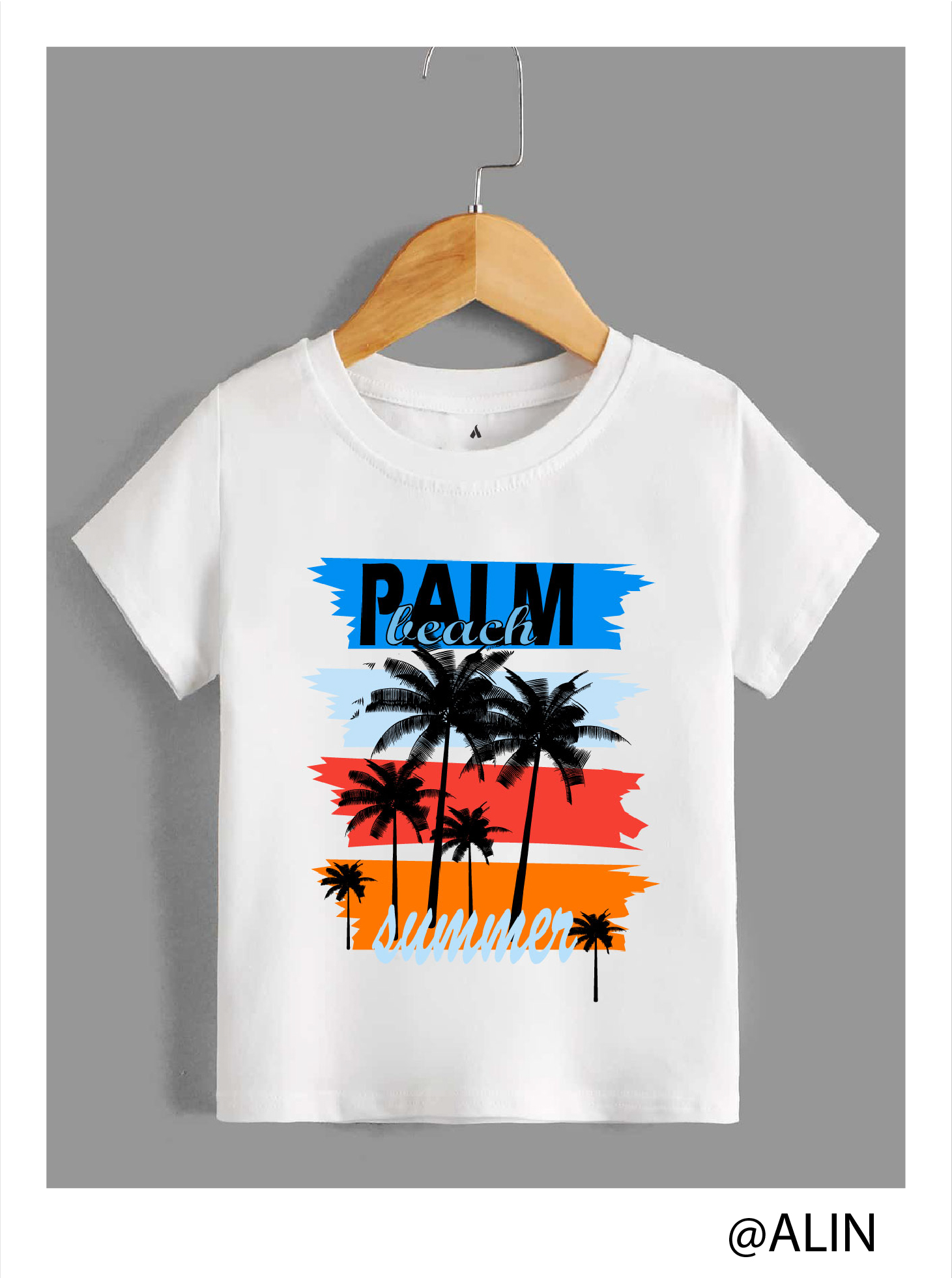 PALM TREE PRINT TSHIRT