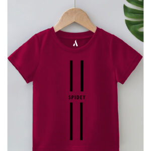 SPIDEY STRIPE PRINT TSHIRT MAROON