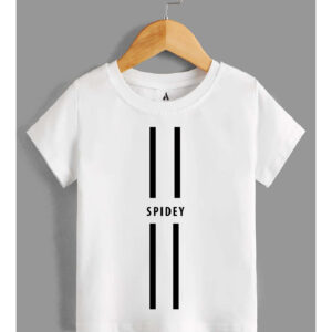 SPIDEY STRIPE PRINT TSHIRT WHITE