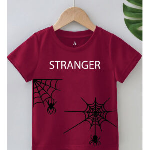 STRANGER SPIDEY PRINT TSHIRT MAROON
