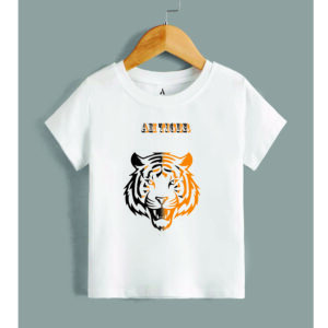 tiger print design white